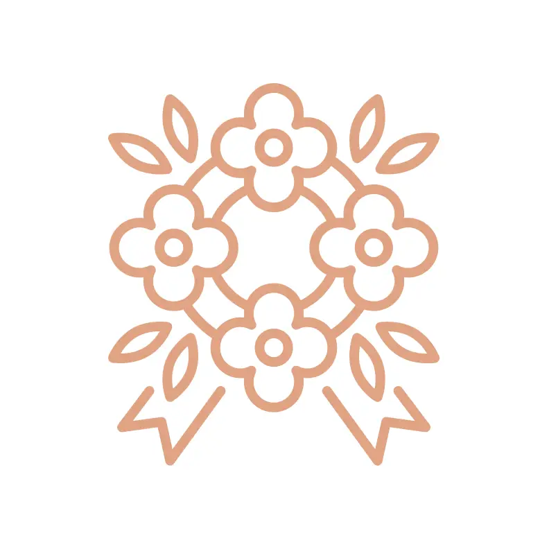 故人様を象徴する花祭壇